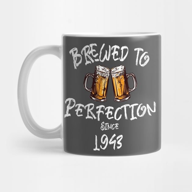 Brewed to Perfection, Personalized Birth Year T-shirt, Birthday Custom Shirt, Birthday Gift, Tee by Alpha Omega Expression